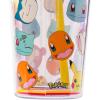 Silver Buffalo Disney Lilo and Stitch Cosmic Surfer Plastic Cold Cup with Lid and Straw Topper, 24 Ounces(Pokemon Faces)