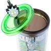 Silver Buffalo Disney Lilo and Stitch Cosmic Surfer Plastic Cold Cup with Lid and Straw Topper, 24 Ounces(Ricky and Morty Hugging)