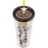 Silver Buffalo Disney Lilo and Stitch Cosmic Surfer Plastic Cold Cup with Lid and Straw Topper, 24 Ounces(Tigger)