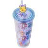 Silver Buffalo Disney Lilo and Stitch Cosmic Surfer Plastic Cold Cup with Lid and Straw Topper, 24 Ounces(Winnie the Pooh Best Adventure Friends)