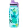 Silver Buffalo Disney Mickey Classic Varsity Twist Spout Plastic Water Bottle with Stickers You Stick Yourself, Red, 32 Ounces(Disney Lilo and Stitch)