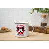 Silver Buffalo Disney Mickey Mouse Aw Shucks Whoopee Enamel Camper Mug, 21 Ounces
