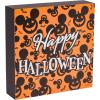 Silver Buffalo Disney Mickey Mouse “Happy Halloween” Box Wall Sign, 6″ x 6″ x 1.5″