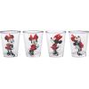 Silver Buffalo Disney Minnie Mouse Poses 4 Pack Mini Glasses, 1.5 Ounces