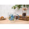 Silver Buffalo Disney Nightmare Before Christmas Forever and Always Glitter Handle Glass Mug, 14 Ounces(Lilo and Stitch)