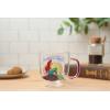 Silver Buffalo Disney Nightmare Before Christmas Forever and Always Glitter Handle Glass Mug, 14 Ounces(Little Mermaid)