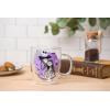 Silver Buffalo Disney Nightmare Before Christmas Forever and Always Glitter Handle Glass Mug, 14 Ounces(Nightmare Before Christmas)