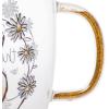 Silver Buffalo Disney Nightmare Before Christmas Forever and Always Glitter Handle Glass Mug, 14 Ounces(Winnie the Pooh)
