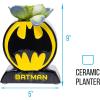 Silver Buffalo Disney Nightmare Before Christmas Jack Skellington Decorative Artificial Faux Greenery Plant in Ceramic(Batman)