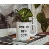 Silver Buffalo Disney Nightmare Before Christmas Jack Skellington Decorative Artificial Faux Greenery Plant in Ceramic(World’s Best Boss)