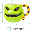 Silver Buffalo Disney Nightmare Before Christmas Oogie Boogie Ceramic 3D Sculpted Mug, 20 Ounces