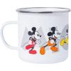 Silver Buffalo Disney Pride Mickey Hands Ceramic Camper Style Coffee Mugs, 20 Ounces(Rainbow Run)