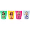 Silver Buffalo Disney Princess Featuring Belle, Snow White, Ariel, and Cinderella Floral 4 Pack Plastic Mini Cup Set, 1.5 Ounces(Bratz)
