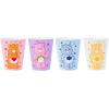 Silver Buffalo Disney Princess Featuring Belle, Snow White, Ariel, and Cinderella Floral 4 Pack Plastic Mini Cup Set, 1.5 Ounces(Care Bears)