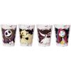 Silver Buffalo Disney Princess Featuring Belle, Snow White, Ariel, and Cinderella Floral 4 Pack Plastic Mini Cup Set, 1.5 Ounces(Nightmare Before Christmas)
