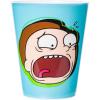 Silver Buffalo Disney Princess Featuring Belle, Snow White, Ariel, and Cinderella Floral 4 Pack Plastic Mini Cup Set, 1.5 Ounces(Rick and Morty)