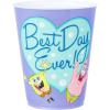 Silver Buffalo Disney Princess Featuring Belle, Snow White, Ariel, and Cinderella Floral 4 Pack Plastic Mini Cup Set, 1.5 Ounces(SpongeBob)