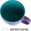 Silver Buffalo Disney Princess Little Mermaid Ariel Moonlight Ceramic Soup Mug, 24 Ounces, 1 Count (Pack of 1)(Little Mermaid Ariel Moonlight Soup Mug (24 Ounces))