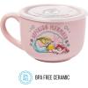 Silver Buffalo Disney Princess Little Mermaid Ariel Moonlight Ceramic Soup Mug, 24 Ounces, 1 Count (Pack of 1)(Little Mermaid Aspiring Mermaid)