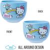 Silver Buffalo Disney Princess Little Mermaid Featuring Ariel Moon Ceramic Ramen Noodle Rice Bowl with Chopsticks, Microwave Safe, 20 Ounces(Hello Kitty Hot Air Balloon and Rainbow)