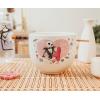 Silver Buffalo Disney Princess Little Mermaid Featuring Ariel Moon Ceramic Ramen Noodle Rice Bowl with Chopsticks, Microwave Safe, 20 Ounces(Jack and Sally Love)