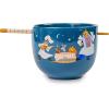 Silver Buffalo Disney Princess Little Mermaid Featuring Ariel Moon Ceramic Ramen Noodle Rice Bowl with Chopsticks, Microwave Safe, 20 Ounces(Lady And The Tramp)