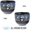 Silver Buffalo Disney Princess Little Mermaid Featuring Ariel Moon Ceramic Ramen Noodle Rice Bowl with Chopsticks, Microwave Safe, 20 Ounces(Nightmare Before Christmas Barbed Fence)