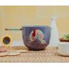 Silver Buffalo Disney Princess Little Mermaid Featuring Ariel Moon Ceramic Ramen Noodle Rice Bowl with Chopsticks, Microwave Safe, 20 Ounces(The Little Mermaid Ariel)
