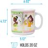 Silver Buffalo Disney Princess Mystic Tarot Card Featuring Cinderella, Ariel, Tiana, and Belle Ceramic Camper Mug, 20 Ounces(Mystic Tarot Card (20 Ounces))