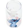 Silver Buffalo Disney Villains Featuring Scar, Maleficent, Ursula, Evil Queen, and Hades Chrome Glass Jar Tumbler with Bamboo Lid and Glass Straw, 16 Ounces(Stitch and Angel (2 Pack))