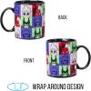 Silver Buffalo Disney Villains the Little Mermaid Ursula Poor Unfortunate Souls Glitter Ceramic Camper Mug, 20 Ounces(Peeking Faces Grid)