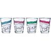 Silver Buffalo Disney Vintage Minnie Mouse 4 Pack Mini Glasses Set, 1.5 Ounce(Cinnamoroll Poses)