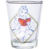 Silver Buffalo Disney Vintage Minnie Mouse 4 Pack Mini Glasses Set, 1.5 Ounce(Disney Princess Frames)