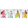 Silver Buffalo Disney Vintage Minnie Mouse 4 Pack Mini Glasses Set, 1.5 Ounce(Disney Princess and their Iconic Symbol)