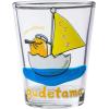 Silver Buffalo Disney Vintage Minnie Mouse 4 Pack Mini Glasses Set, 1.5 Ounce(Gudetama Lost at Sea)