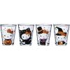 Silver Buffalo Disney Vintage Minnie Mouse 4 Pack Mini Glasses Set, 1.5 Ounce(Hello Kitty Glitter Halloween Costumes)