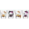 Silver Buffalo Disney Vintage Minnie Mouse 4 Pack Mini Glasses Set, 1.5 Ounce(Hello Kitty Halloween Costumes)