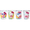 Silver Buffalo Disney Vintage Minnie Mouse 4 Pack Mini Glasses Set, 1.5 Ounce(Hello Kitty Summer Time)