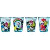Silver Buffalo Disney Vintage Minnie Mouse 4 Pack Mini Glasses Set, 1.5 Ounce(Hello Kitty and Friends Blue Glass)