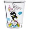 Silver Buffalo Disney Vintage Minnie Mouse 4 Pack Mini Glasses Set, 1.5 Ounce(Hello Kitty and Friends Rainbow)