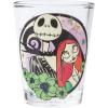 Silver Buffalo Disney Vintage Minnie Mouse 4 Pack Mini Glasses Set, 1.5 Ounce(Jack Skellington  Sally  and Zero)