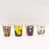 Silver Buffalo Disney Vintage Minnie Mouse 4 Pack Mini Glasses Set, 1.5 Ounce(Nightmare Before Christmas)