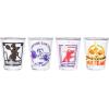 Silver Buffalo Disney Vintage Minnie Mouse 4 Pack Mini Glasses Set, 1.5 Ounce(Ratatouille)