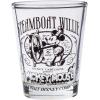 Silver Buffalo Disney Vintage Minnie Mouse 4 Pack Mini Glasses Set, 1.5 Ounce(Steamboat Willie)