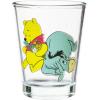 Silver Buffalo Disney Vintage Minnie Mouse 4 Pack Mini Glasses Set, 1.5 Ounce(Winnie the Pooh Retro)