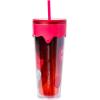 Silver Buffalo Disney Winnie the Pooh Eating Honey with Bees 3D Sculpted Drip Tumbler, 26 Ounces(Red/Multi)