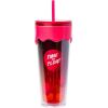 Silver Buffalo Disney Winnie the Pooh Eating Honey with Bees 3D Sculpted Drip Tumbler, 26 Ounces(Red/Multi)