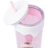 Silver Buffalo Disney Winnie the Pooh Eating Honey with Bees 3D Sculpted Drip Tumbler, 26 Ounces(Strawberry Shortcake)
