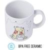 Silver Buffalo Disney Winnie the Pooh Fall Leaves Pattern Ceramic Camper Mug, 20 Ounces(Ceramic Mug (20 Ounces))