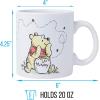 Silver Buffalo Disney Winnie the Pooh Fall Leaves Pattern Ceramic Camper Mug, 20 Ounces(Ceramic Mug (20 Ounces))